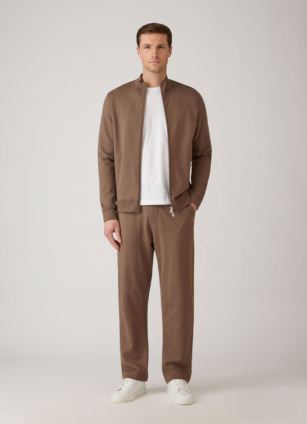 Men's Supima Loopback Sweatpants in Dark Cedar
