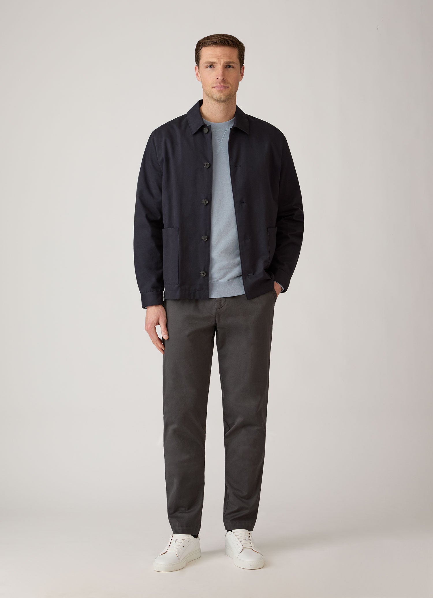 Men's Slim Fit Chino in Anthracite