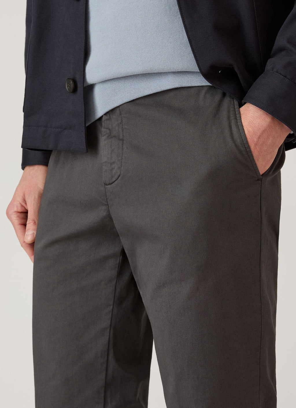 Men's Slim Fit Chino in Anthracite