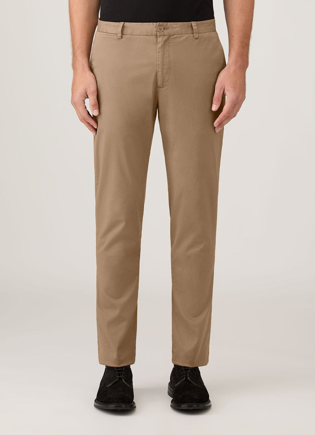 Men's Slim Fit Chino in Dark Stone