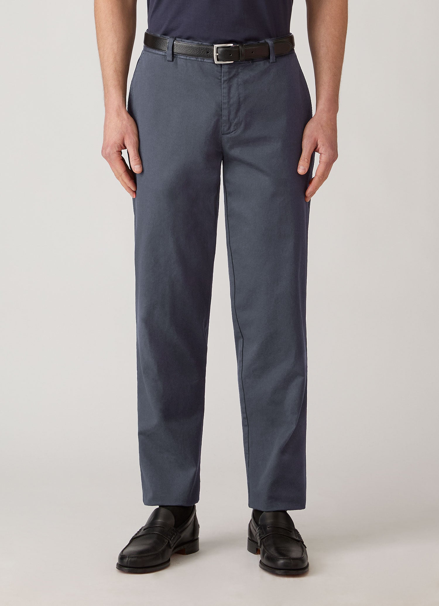 Men's Regular Fit Chino in Slate Blue