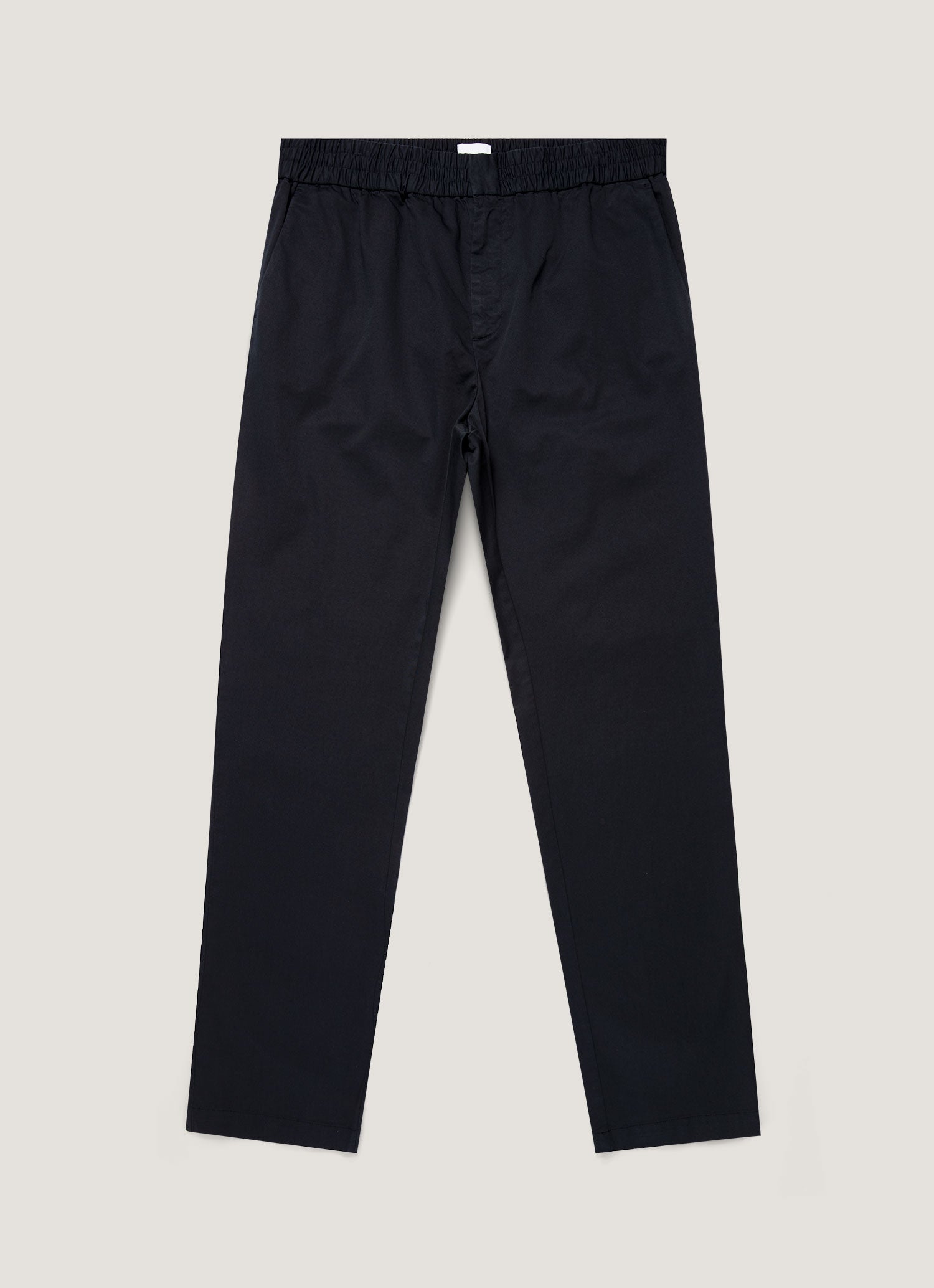 Men's Cotton Drawstring Trousers in Navy