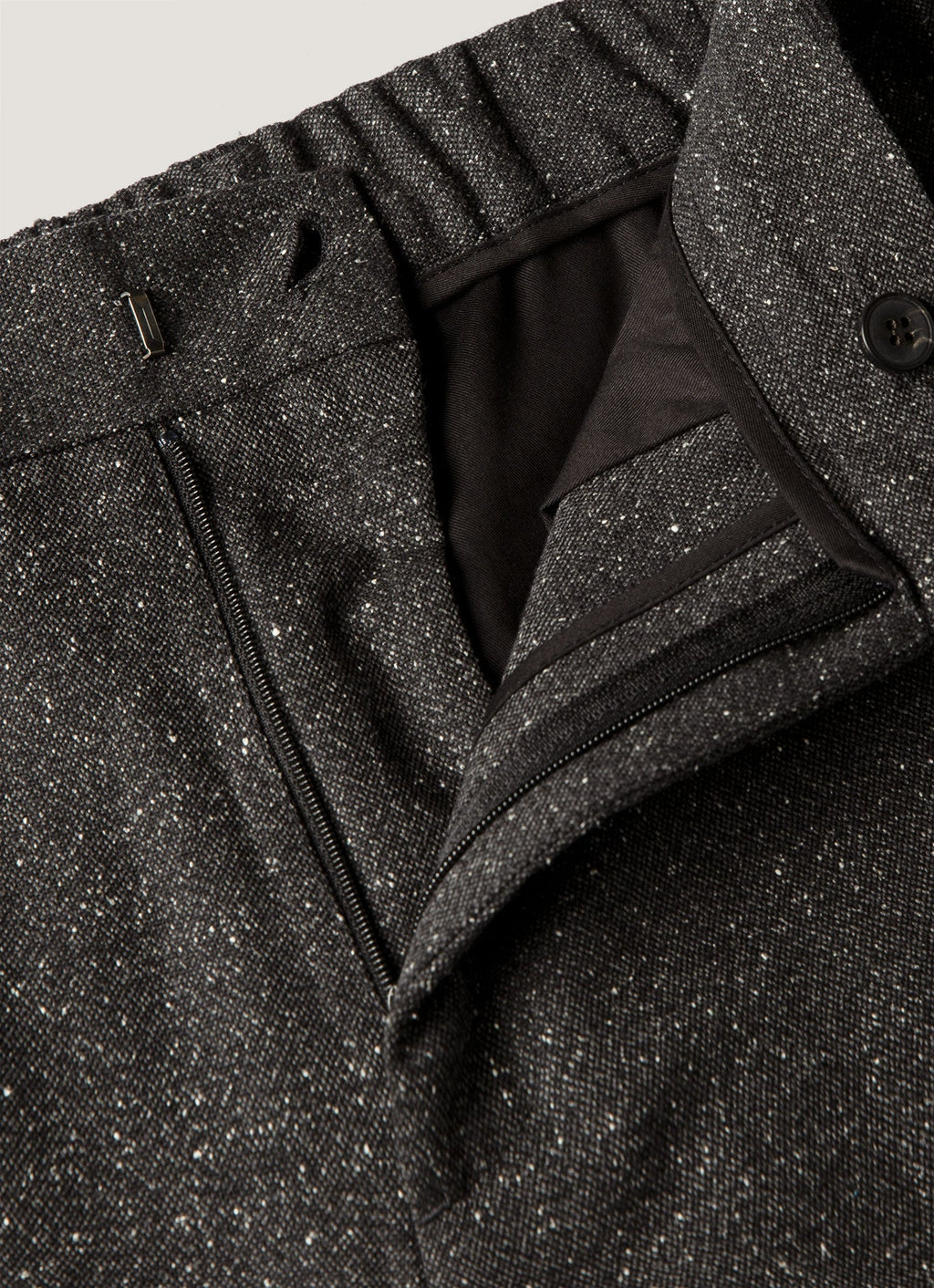 Men's Donegal Tweed Trouser in Anthracite Melange