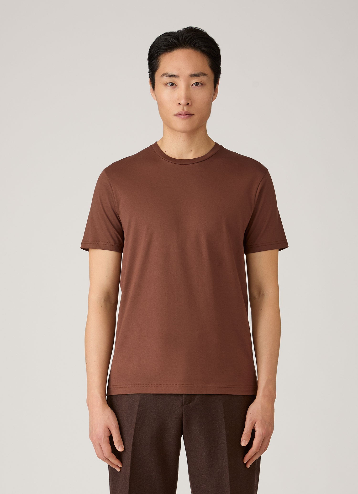 Men's Riviera Midweight T-shirt in Chestnut