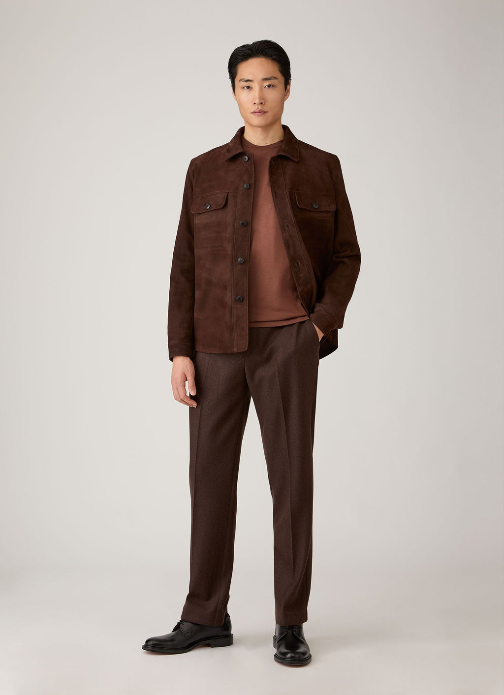 Men's Riviera Midweight T-shirt in Chestnut