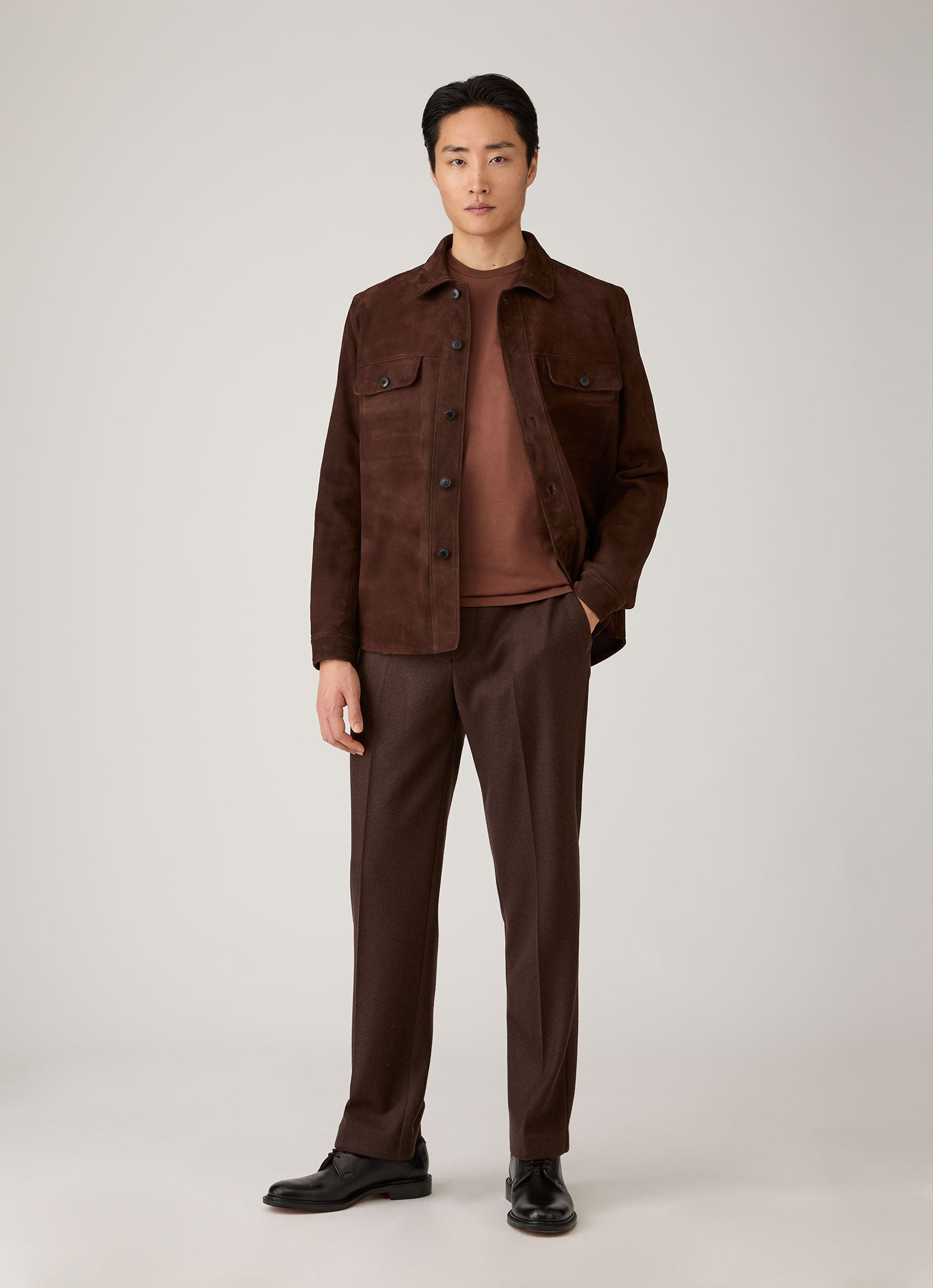 Men's Riviera Midweight T-shirt in Chestnut