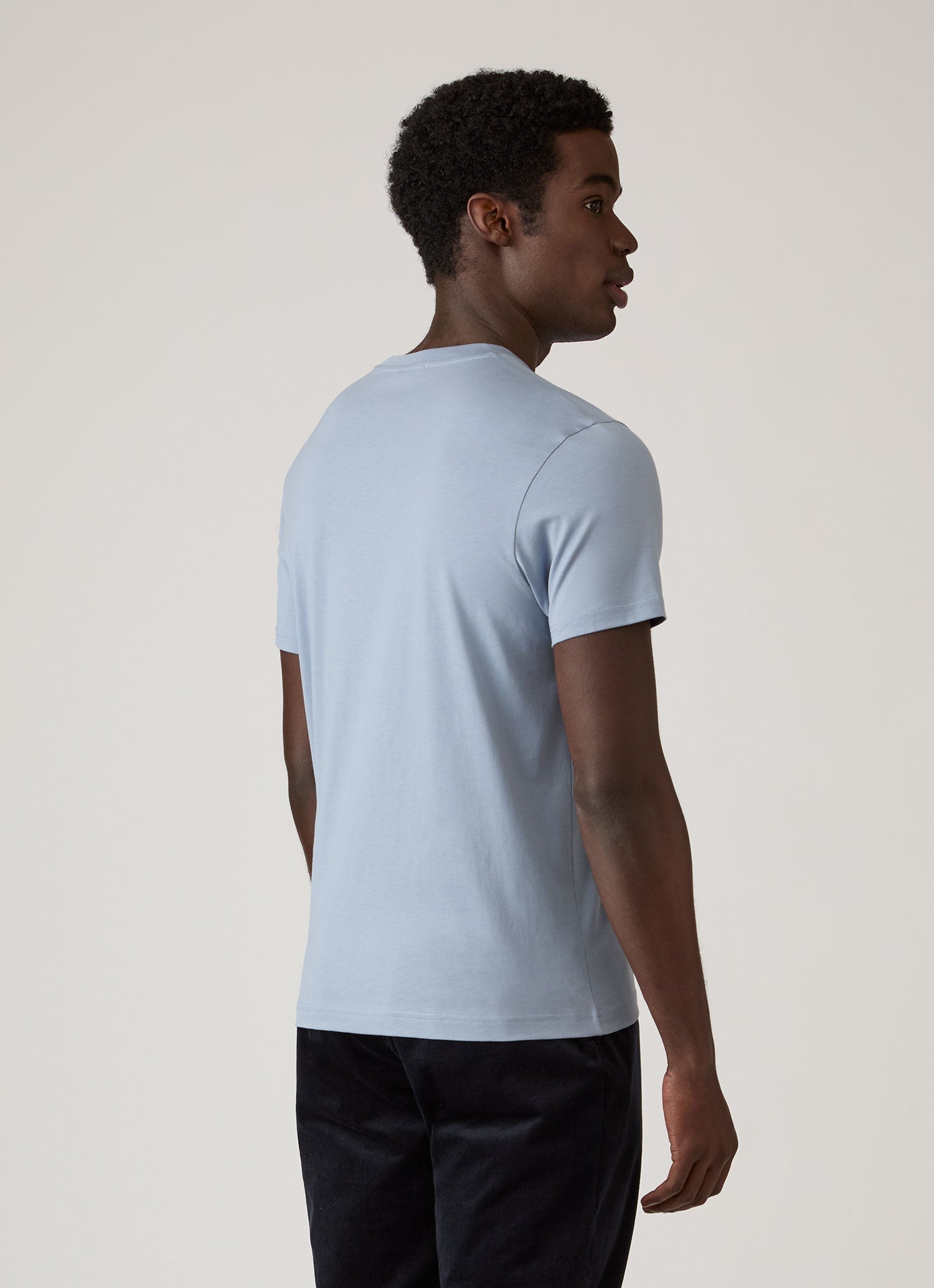 Men's Riviera Midweight T-shirt in Powder Blue