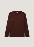 Men's Long Sleeve Riviera Midweight T-shirt in Bakelite