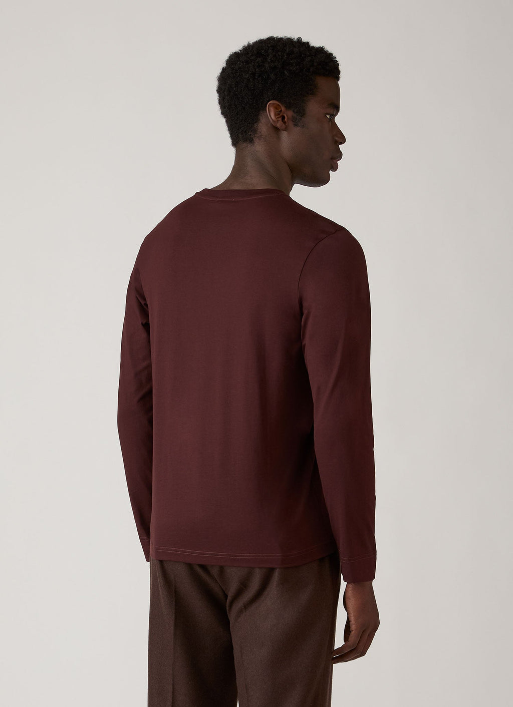 Men's Long Sleeve Riviera Midweight T-shirt in Bakelite