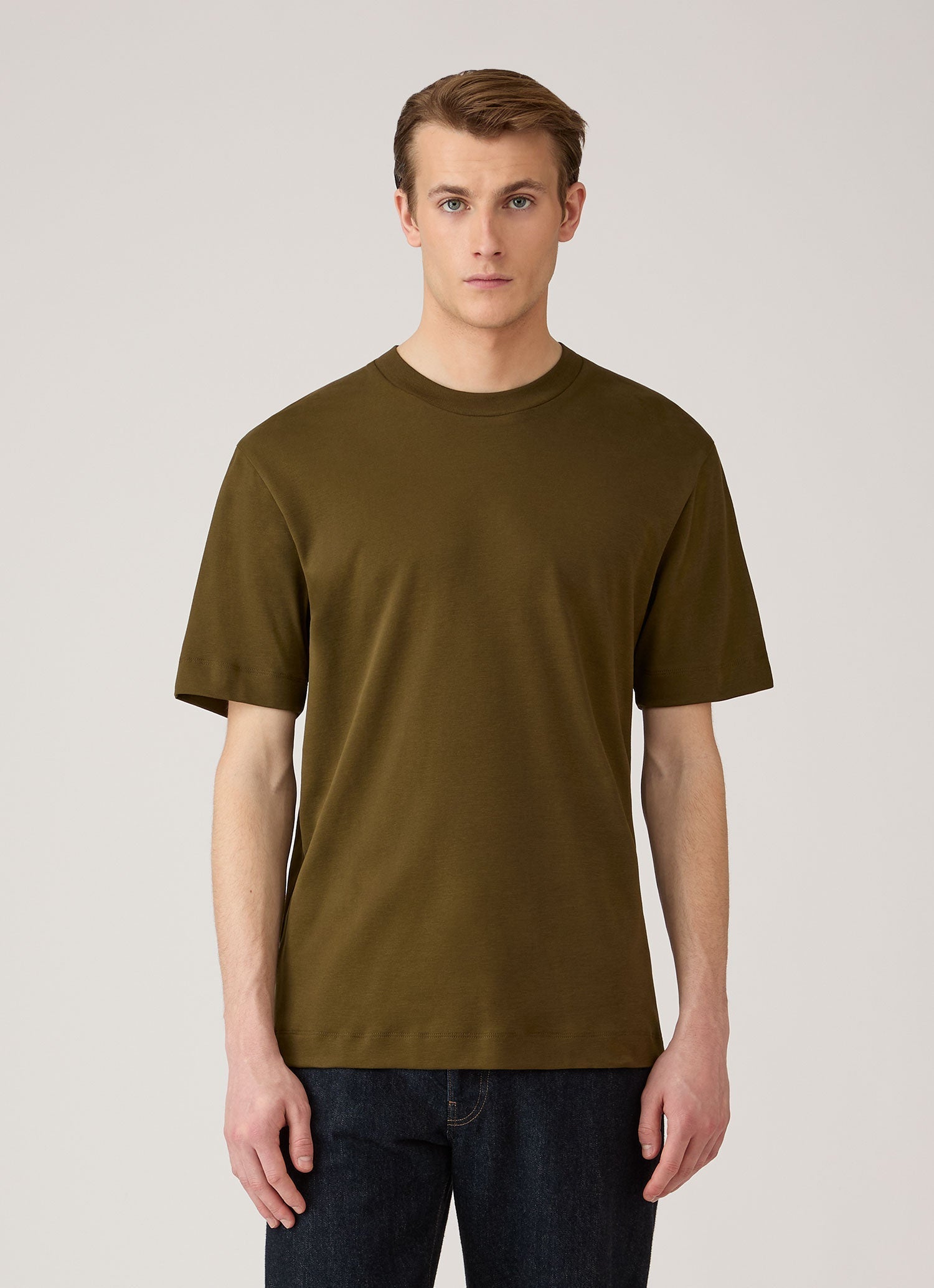 Men's Relaxed Fit Heavyweight T-shirt in Loden Green