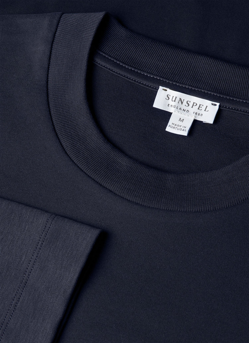 Men's Long Sleeve Heavyweight T-shirt in Midnight Navy