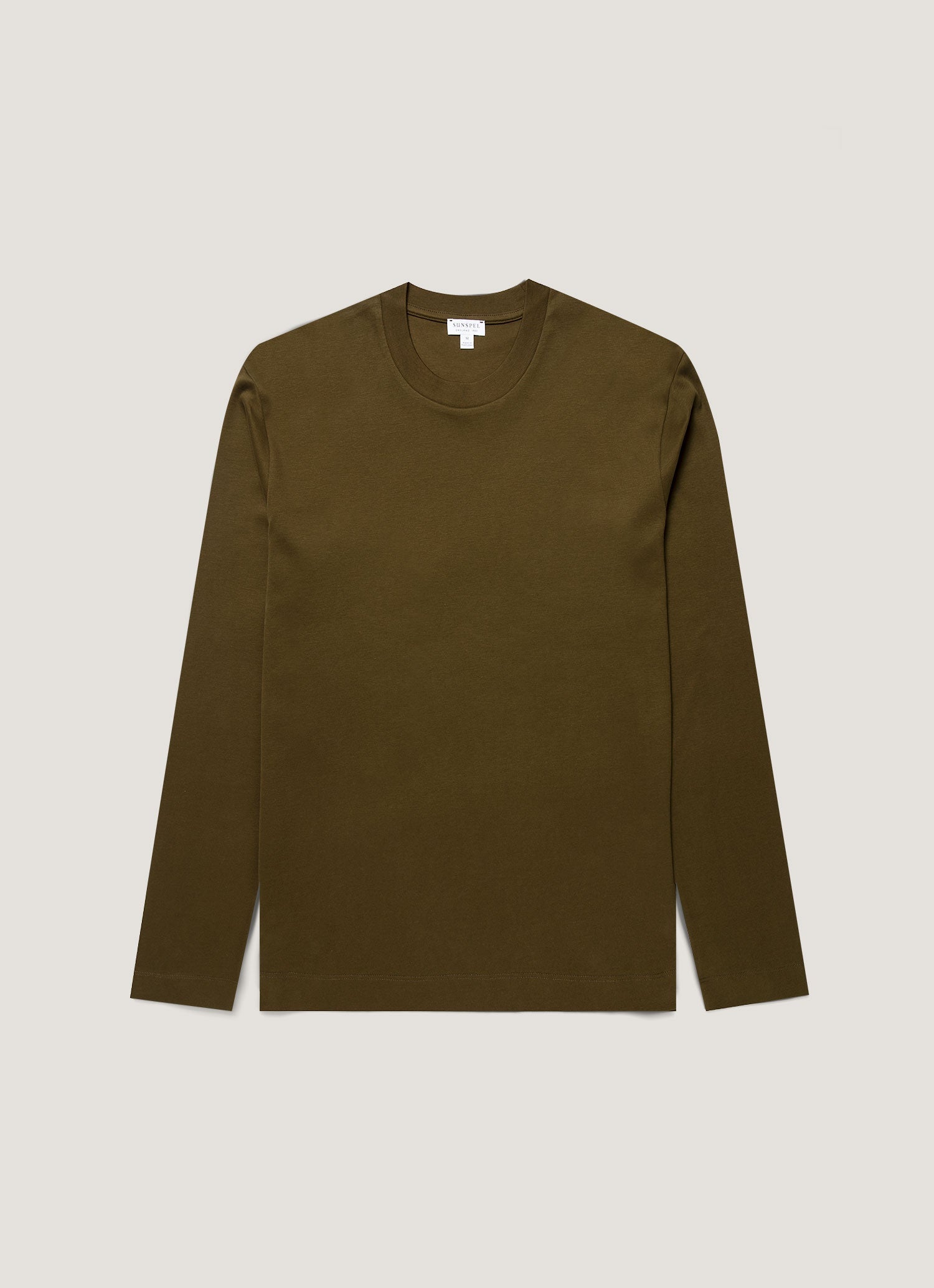 Men's Long Sleeve Heavyweight T-shirt in Loden Green