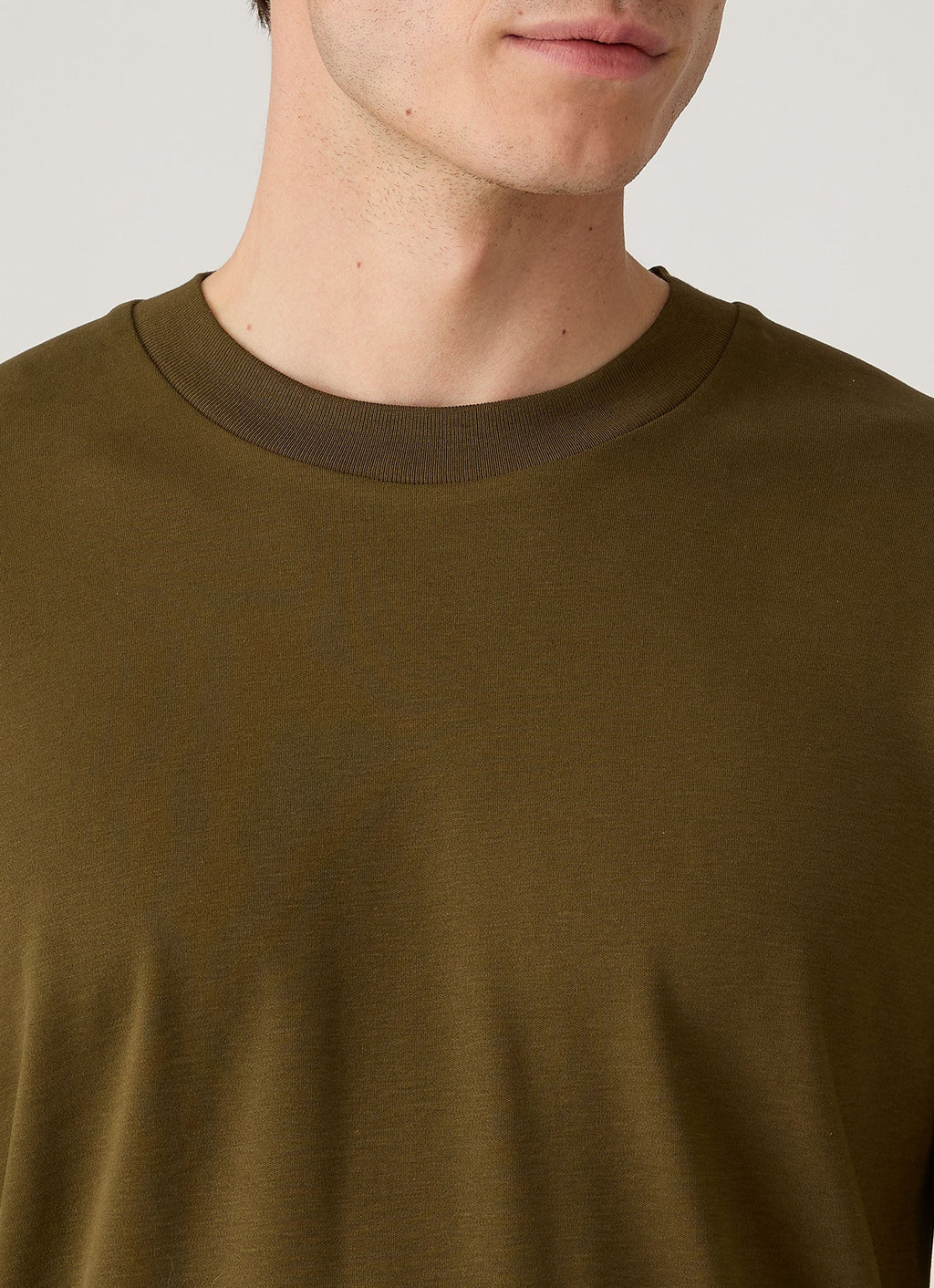 Men's Long Sleeve Heavyweight T-shirt in Loden Green