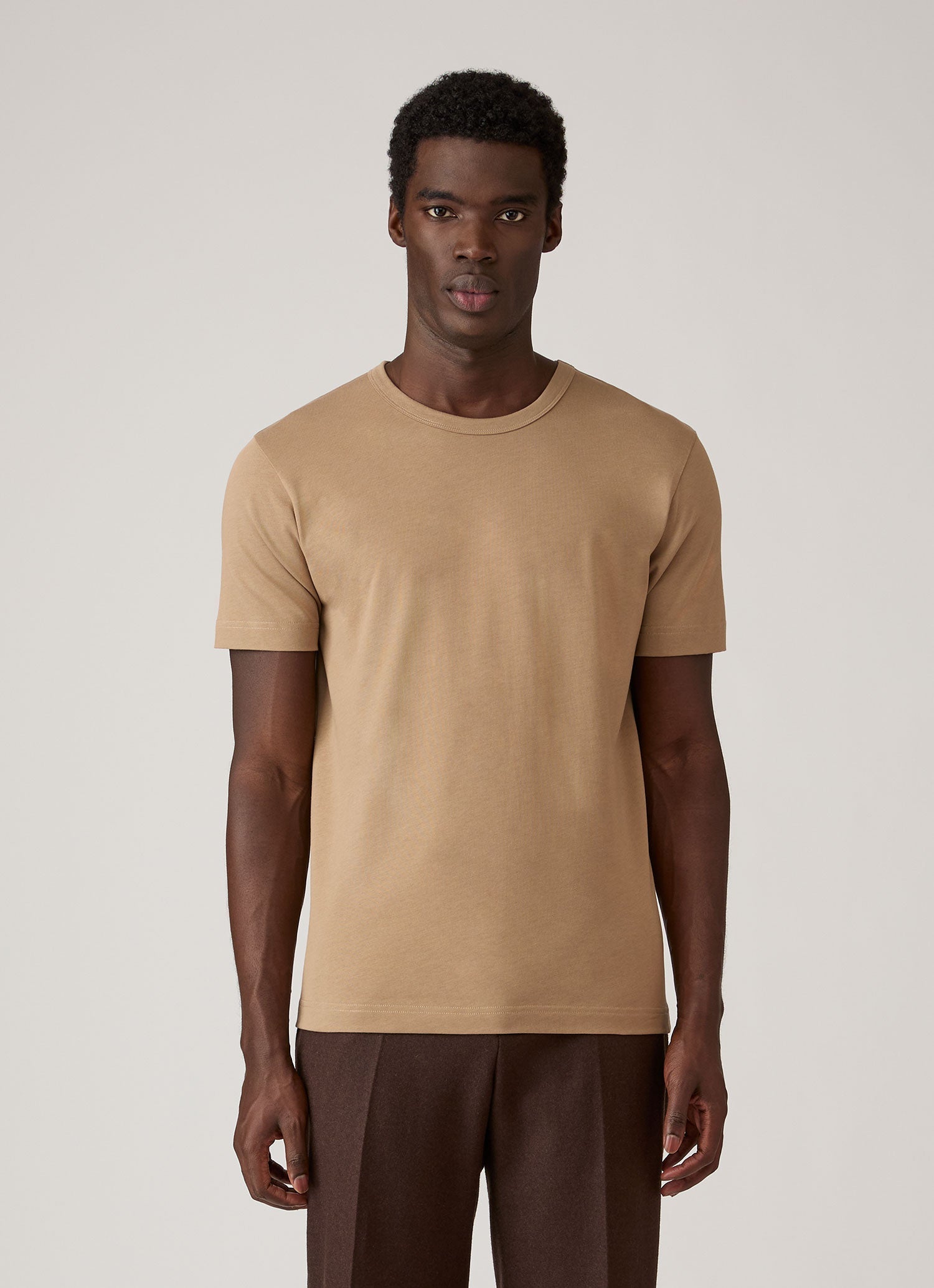Men's Heavyweight Classic T-shirt in Dark Beige