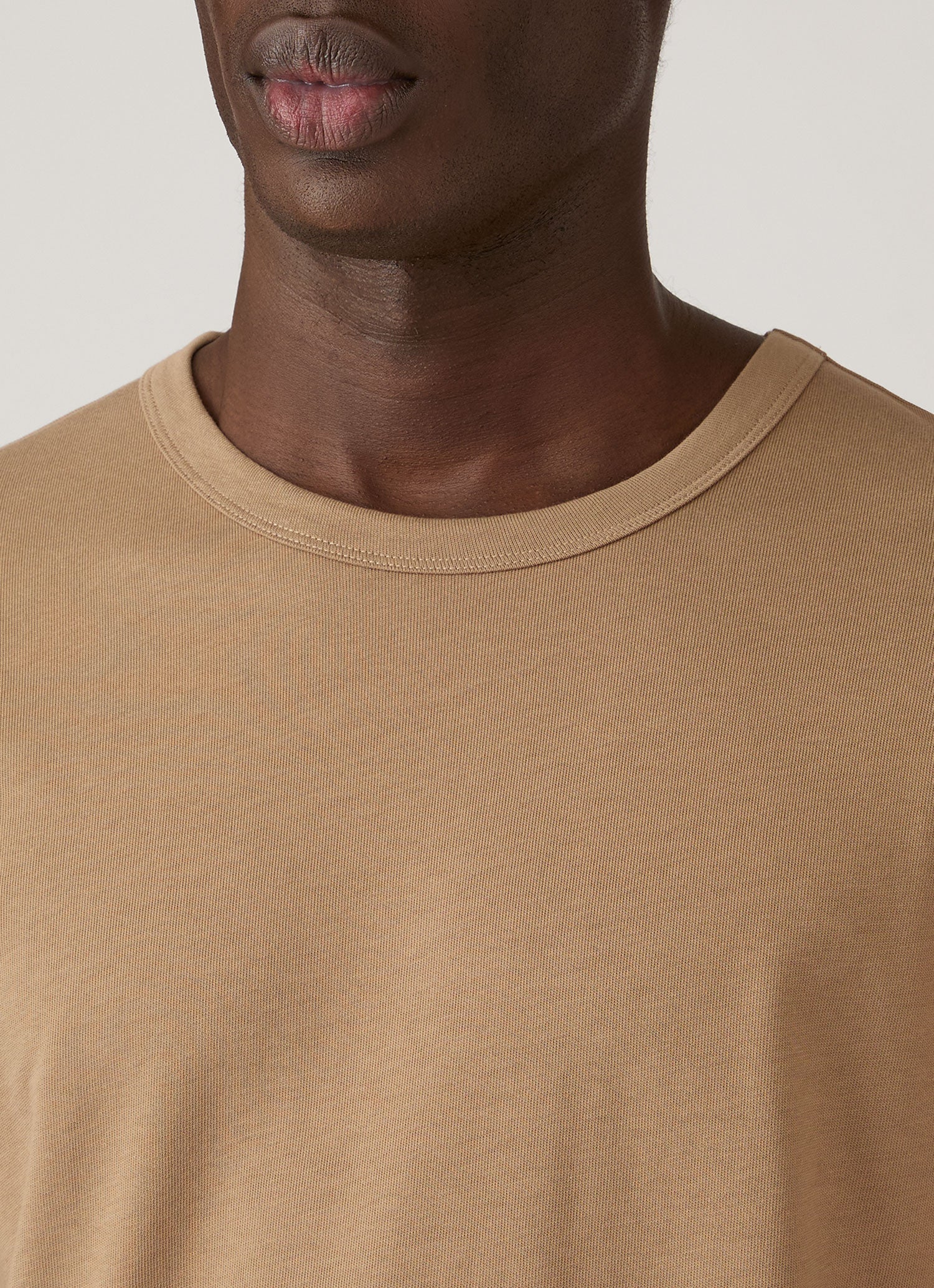 Men's Heavyweight Classic T-shirt in Dark Beige